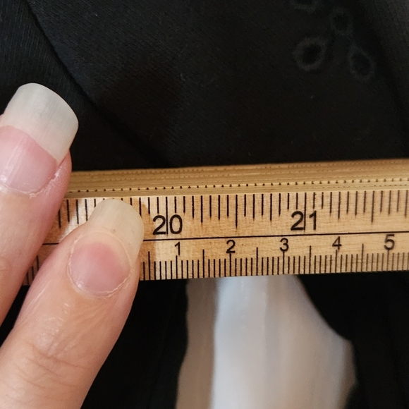 H&M Black Sweater with Eyelet Sleeves - Size Large - Picture 7 of 8